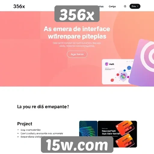 Evolução do design de interface no site 356x